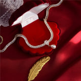Color Clavicle Chain Choker Necklace for Women Party Wedding Jewelry