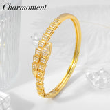 Geometric Women Bracelet 18K Plating Lover Bangles Round Roman Accessories