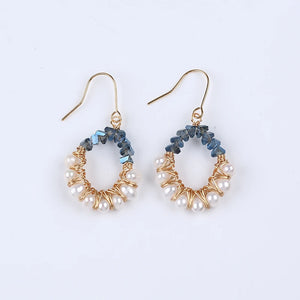 Plated Small Real Pearl Earrings