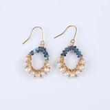 Plated Small Real Pearl Earrings