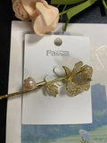 Zircon Freshwater Pearl Brooch