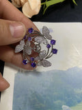 Zircon Freshwater Pearl Brooch
