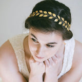 Silver Leaf Headbands Bride Tiara Wedding Hair Accessories