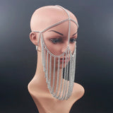 Tassel Face Mask Chain Head Chain Hair Accessories for Women