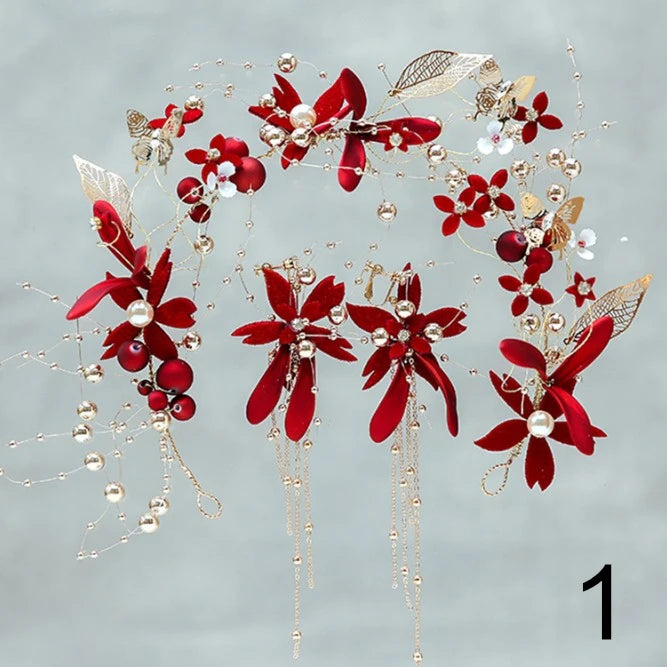Bride Leaf Headbands Charm Tiaras Leaves Wedding Accessories