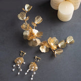 Bride Leaf Headbands Charm Tiaras Leaves Wedding Accessories