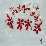 Bride Leaf Headbands Charm Tiaras Leaves Wedding Accessories