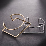 Gold/Silver Cuff Bracelets & Bangles For Women Men Jewelry