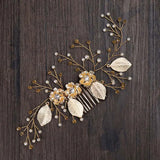 Pearl Bridal Hair Combs Wedding Head Jewelry Accessories