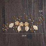 Pearl Bridal Hair Combs Wedding Head Jewelry Accessories