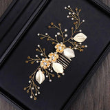 Pearl Bridal Hair Combs Wedding Head Jewelry Accessories