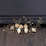 Pearl Bridal Hair Combs Wedding Head Jewelry Accessories