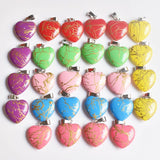 20mm Heart Crystal Charms Pendants for Jewelry Making 50pcs/lot