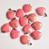 20mm Heart Crystal Charms Pendants for Jewelry Making 50pcs/lot