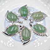 Crystal Quartz Pendant for Jewelry Making 6pcs/lot