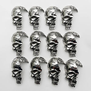 Hip Hop Skull Biker Necklace Pendant DIY Jewelry Charm Gift 12pc