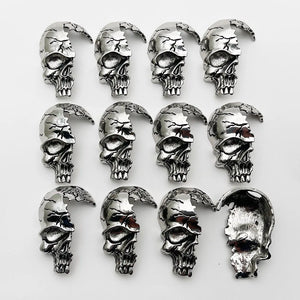 Hip Hop Skull Biker Necklace Pendant DIY Jewelry Charm Gift 12pc