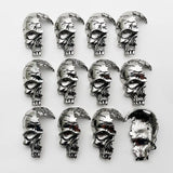 Hip Hop Skull Biker Necklace Pendant DIY Jewelry Charm Gift 12pc