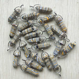 Synthetic Turquoise Pillar Pendants for Jewelry Making 24pcs/lot