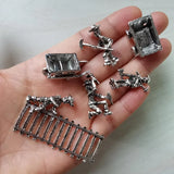 Alloy Figurine Digger Worker/Train Track/Barrow Hoe Man/Hammer Man