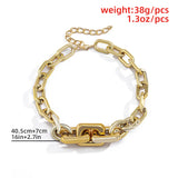 Gothic Thick Chain Choker Necklace Punk Chunky CCB Chain Hip Hop Rock Collar