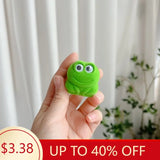 Green Frog Animals Ring Storage Box Velvet Couple Party Jewelry Case