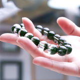 Green Ghost Stone Mental Healing Buddha Bead Charm Bracelet