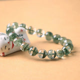 Green Ghost Stone Mental Healing Buddha Bead Charm Bracelet