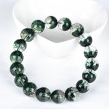 Green Ghost Stone Mental Healing Buddha Bead Charm Bracelet