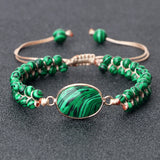 Green Malachite Bracelets Bangles Natural Stone Charm Bracelet