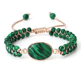 Green Malachite Bracelets Bangles Natural Stone Charm Bracelet