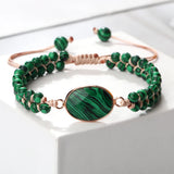 Green Malachite Bracelets Bangles Natural Stone Charm Bracelet