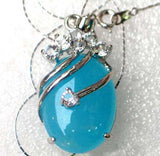 Crystal Rhinestone Water Drop Pendant Wedding Party Jewelry