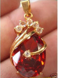 Crystal Rhinestone Water Drop Pendant Wedding Party Jewelry