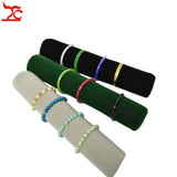 Green Velvet Bangle Jewelry Storage Stand Bracelet Organizer Watch Holder