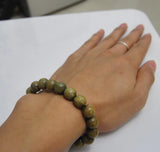 Green Sandalwood Beads Bracelet Men Women Gift Tibet Jewelery