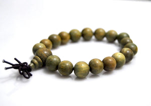 Green Sandalwood Beads Bracelet Men Women Gift Tibet Jewelery