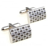 Grid Enamel Cufflink Cuff Link 1 Pair Big Promotion