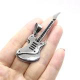 Guitar Pendant Stainless Steel Polishing Mens Pendant