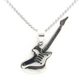 Guitar Pendant Stainless Steel Polishing Mens Pendant