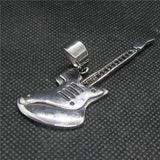 Guitar Pendant Stainless Steel Polishing Mens Pendant