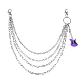 Metal Waist Chains for Women, Hip Hop Style, 4 Layers
