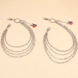 Metal Waist Chains for Women, Hip Hop Style, 4 Layers