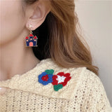 Halloween Cat Clip Earrings Funny Cartoon