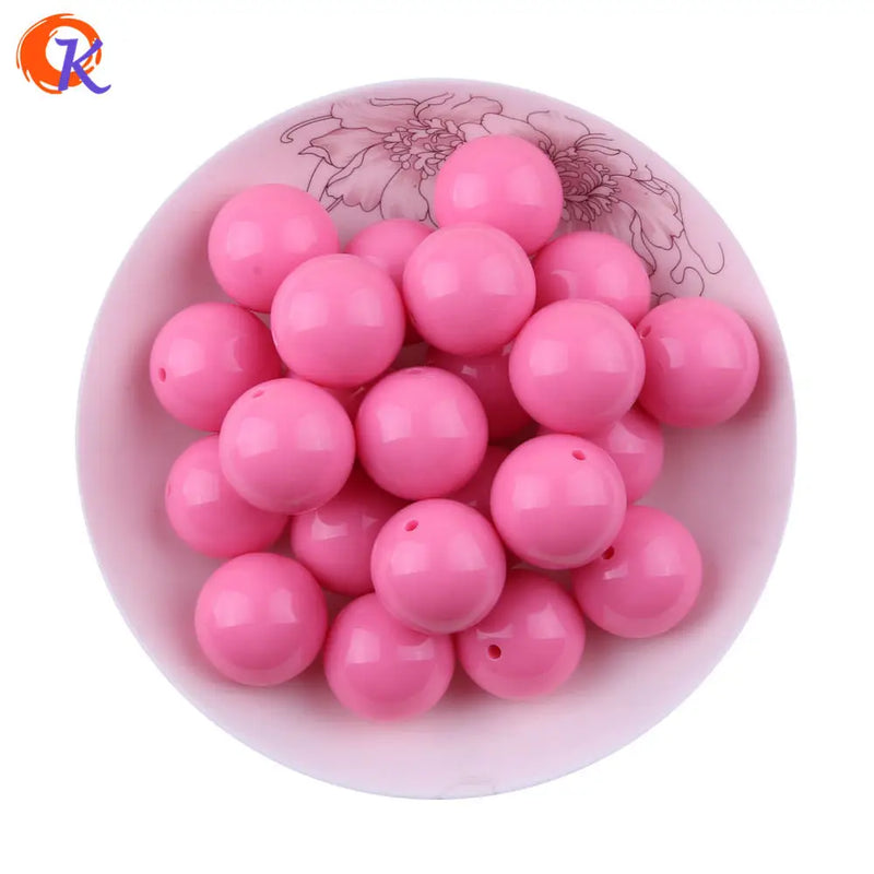 Bubblegum Solid Beads 100Pcs/Lot Chunky Acrylic Beads