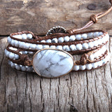 Boho Beaded Bracelet Women Jewelry Natural Stones Charm Braided Wrap Bracelets