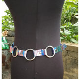 Clear Laser holographic Waist chain punk belt Chain torques club party