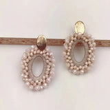 Crystal Big Earrings Bohemian Jewelry Ladies Earrings Baroque Style