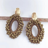 Crystal Big Earrings Bohemian Jewelry Ladies Earrings Baroque Style