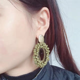 Crystal Big Earrings Bohemian Jewelry Ladies Earrings Baroque Style